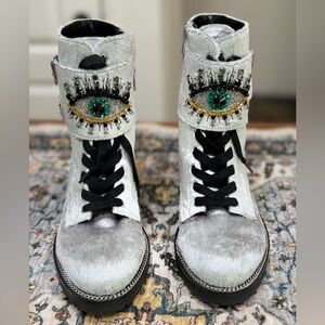 Kurt Geiger London Sutton Embellished Combat Boots
